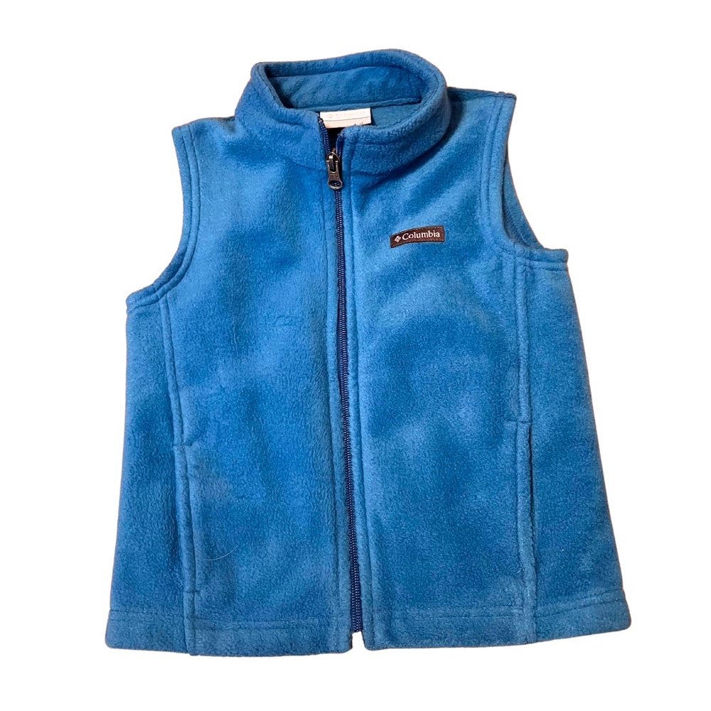 Columbia Kids Toddler Fleece Steens Mountain Winter Vest Blue Size 4T